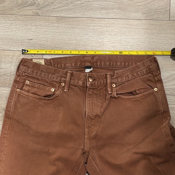 Vintage J Crew 484 Jeans made in USA milk chocolate size 31 - Picture 9 of 11